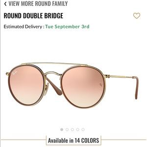 Round Double Bridge RayBan Sunglasses